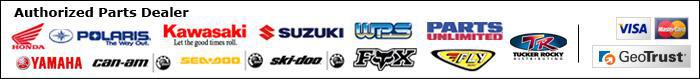 We are an authorized parts dealer for Honda, Polaris, Kawasaki, Suzuki, WPS, Parts Unlimited, Yamaha, Can-Am, Sea-Doo, Ski-Doo, Fox, Fly and Tucker Rocky. We accept Visa and Mastercard.