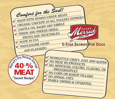 Merrick's Dry Recipes. Comfort for the soul!