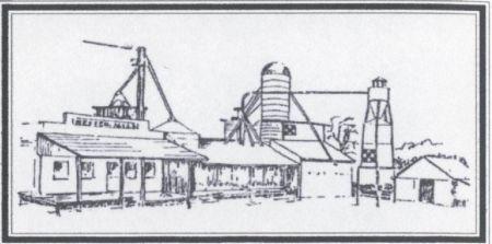 Historical Drawing of Dexter Mill