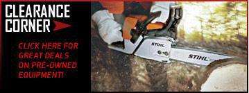 Clearance Corner - Click here for great deals on pre-owned equipment!