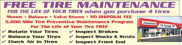 Ed Costante Free Tire Maintenance 