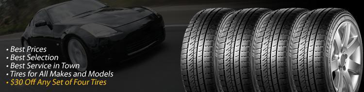 We offer tires and prices to fit what the customer wants. We are second to none in taking care of you and your vehicle. We pride ourselves on keeping our customers safe by checking everything twice.