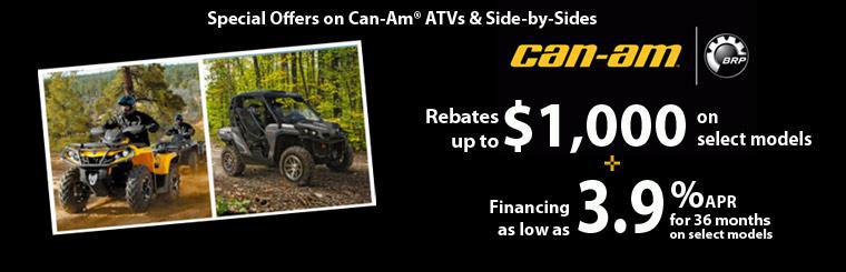 We carry Polaris, Victory, Suzuki, Sea-Doo, Ski-Doo, Can-Am, and Lehman Trikes products.