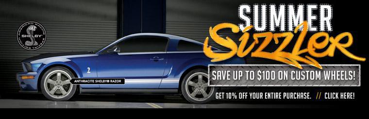 Summer Sizzler: Click here to save up to $100 on custom wheels by getting 10% off your total purchase!