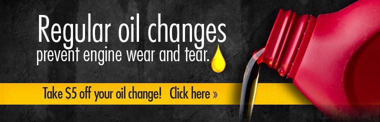 Click here for a coupon to get $5 off your oil change!