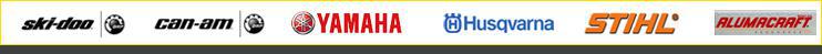 Brands we carry: Ski-Doo, Can-Am, Yamaha, Husqvarna, Stihl, and Alumacraft.