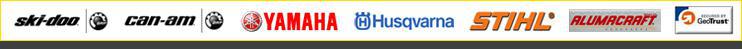 Brands we carry: Ski-Doo, Can-Am, Yamaha, Husqvarna, Stihl, and Alumacraft.