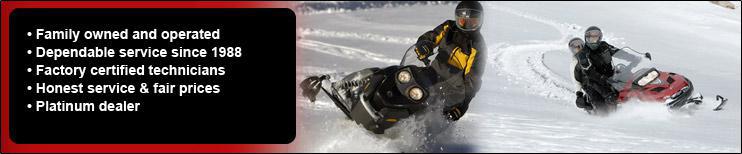 Why choose Lakeside Marina LTD? Family owned and operated, dependable service since 1988, factory-certified technicians, honest service and fair prices, and platinum dealer!