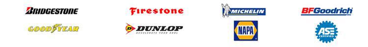 We carry products from Bridgestone, Firestone, Michelin, BFGoodrich, Goodyear, and Dunlop. We are affiliated with NAPA AutoCare, and we are ASE certified.
