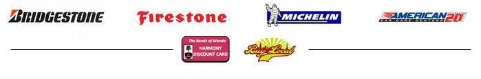 We carry products from Bridgestone, Firestone, Michelin, and ACCC.