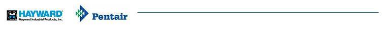 We offer products from Hayward and Pentair.
