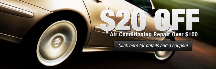 Click here for $20 off air conditioning repair service over $100.