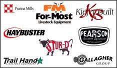 Brands we carry include Purina, For-Most, Keifer Built, Haybuster, Pearson, Stur-D, Trail Hand, and Gallagher.