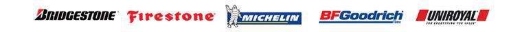 We carry products from Bridgetsone, Firestone, Michelin, BFGoodrich, and Uniroyal.