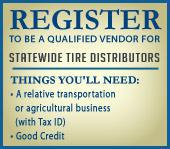 Register to be a qualified Vendor For Statewide Tires Distributors.