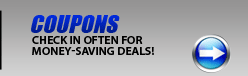Coupons: Check in often for money-saving deals!
