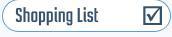 Shoppig List