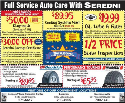 Specials - Serendi Tire & Auto Center