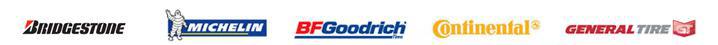 We carry products from Bridgestone, Michelin, BFGoodrich, Continental, and General Tire.