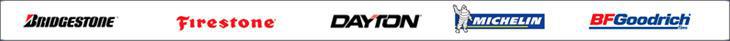 We carry products from Bridgestone, Firestone, Dayton, Michelin and BFGoodrich
