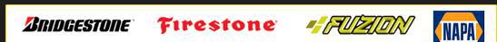 We offer products from Bridgestone, Firestone, Fuzion, and NAPA.