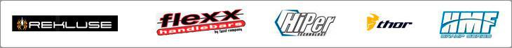 We carry products from Rekluse, Flexx Handlebars, HiPer, Thor, and HMF Racing Exhaust.