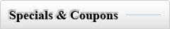 Specials and Coupons