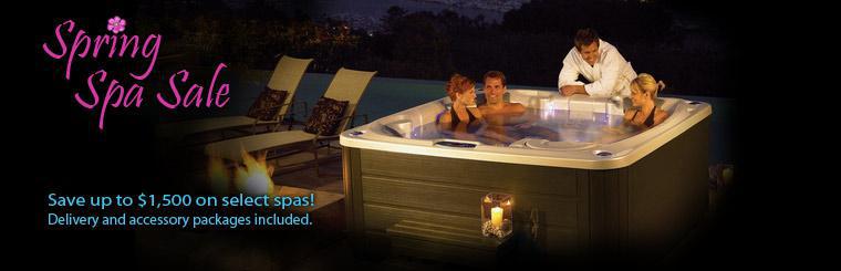 Save up to $1,500 on select spas! Delivery and accessory packages are included.