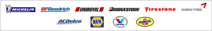 Brands we carry include Michelin, BFGoodrich, Uniroyal, Bridgestone, Firestone, Kumho, NAPA, Valvoline, Pennzoil, and ACDelco.