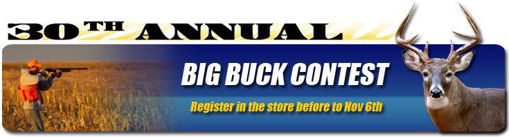 29th Annual Big Buck Contest. Click to see photos