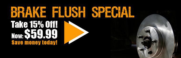 Click here to take 15% off a brake flush.