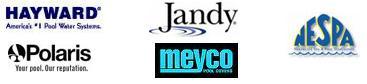We carry following brands: Hayward, Polaris, Jandy, and Meyco. We are a member of NESPA.