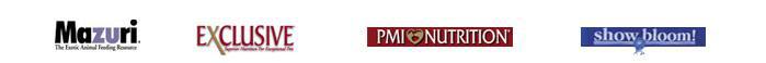 We carry Mazuri, Exclusive, PMI Nutrition, Show Bloom! and Equi Aid