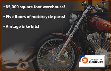 85,000 square foot warehouse! Five floors of motorcycle parts! Vintage bike kits!