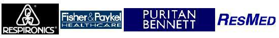 We also carry Respironics, Fisher & Paykel Healthcare, Puritan Bennett, and ResMed.