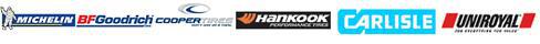 We proudly carry Michelin, BFGoodrich, Cooper, Hankook, Carlisle, and Uniroyal tires!