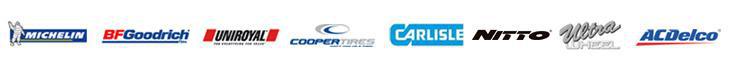 We carry products from Michelin, BFGoodrich, Uniroyal, Cooper Tires, Carlisle, Mickey Thompson, and Ultra Wheel.