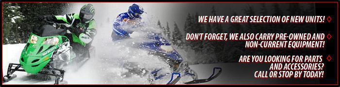 We have a great selection of new units! Don't forget, we also carry pre-owned and non-current equipment! Are you looking for parts and accessories? Call or stop by today!