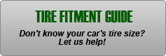 Tire Fitment Guide: Don't know your car's tire size? Let us help!