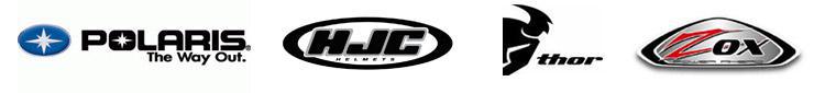 We proudly carry products from Polaris, HJC, Thor, and Zox.
