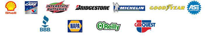 We carry Shell, Valvoline Express Care, Interstate Batteries, Bridgestone, Michelin, Goodyear, NAPA, and O'Reilly, and CARQUEST products. Our technicians are ASE certified. We a member of the Better Business Bureau.