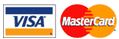 We accept Visa and Mastercard!