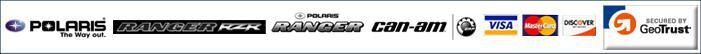 We carry Polaris, Ranger RZR, Ranger and Can-Am. We accept Visa, MasterCard, and Discover.
