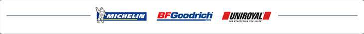 We carry products from Michelin, BFGoodrich, and Uniroyal