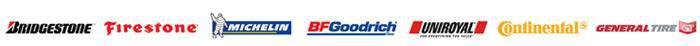 We carry Bridgestone, Firestone, Michelin, BFGoodrich, Uniroyal, Continental, and General.