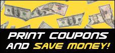 Print coupons and save money!