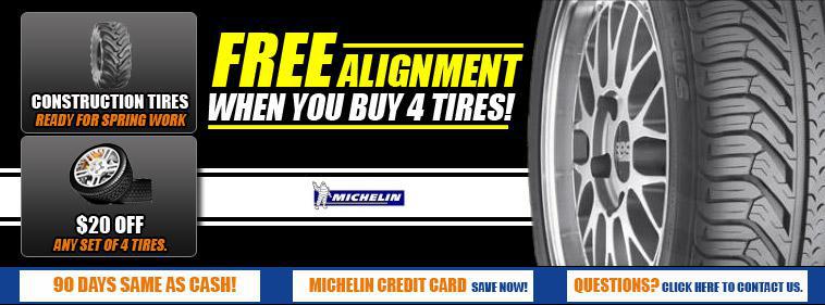 $20 off any set of 4 tires.
