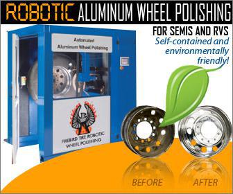 Robotic Aluminum Wheel Polishing for semis and RVs. Self-contained and envirnmentally friendly!