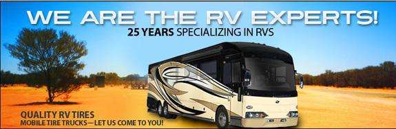 Firebird Tire is the RV expert specializing in RVs for 25 years! We have quality RV tires and mobile tire trucks—let us come to you!