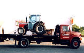 Massey Ferguson Tractor and Sosslers Flatbed Truck